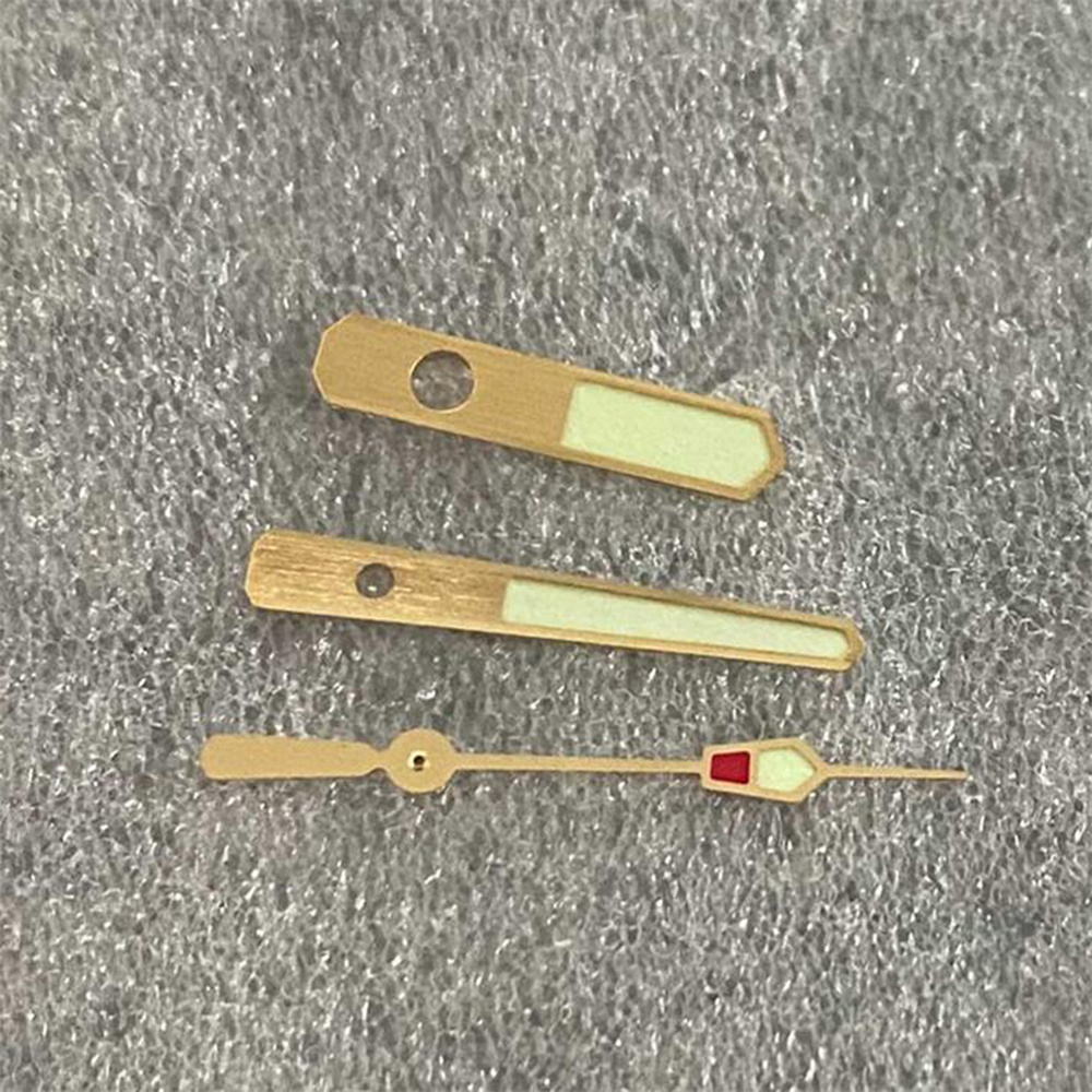 Horloge Pointer Kit Groene C3 Lichtgevende Goud Horloge Handen Voor NH35/NH36/4R Beweging