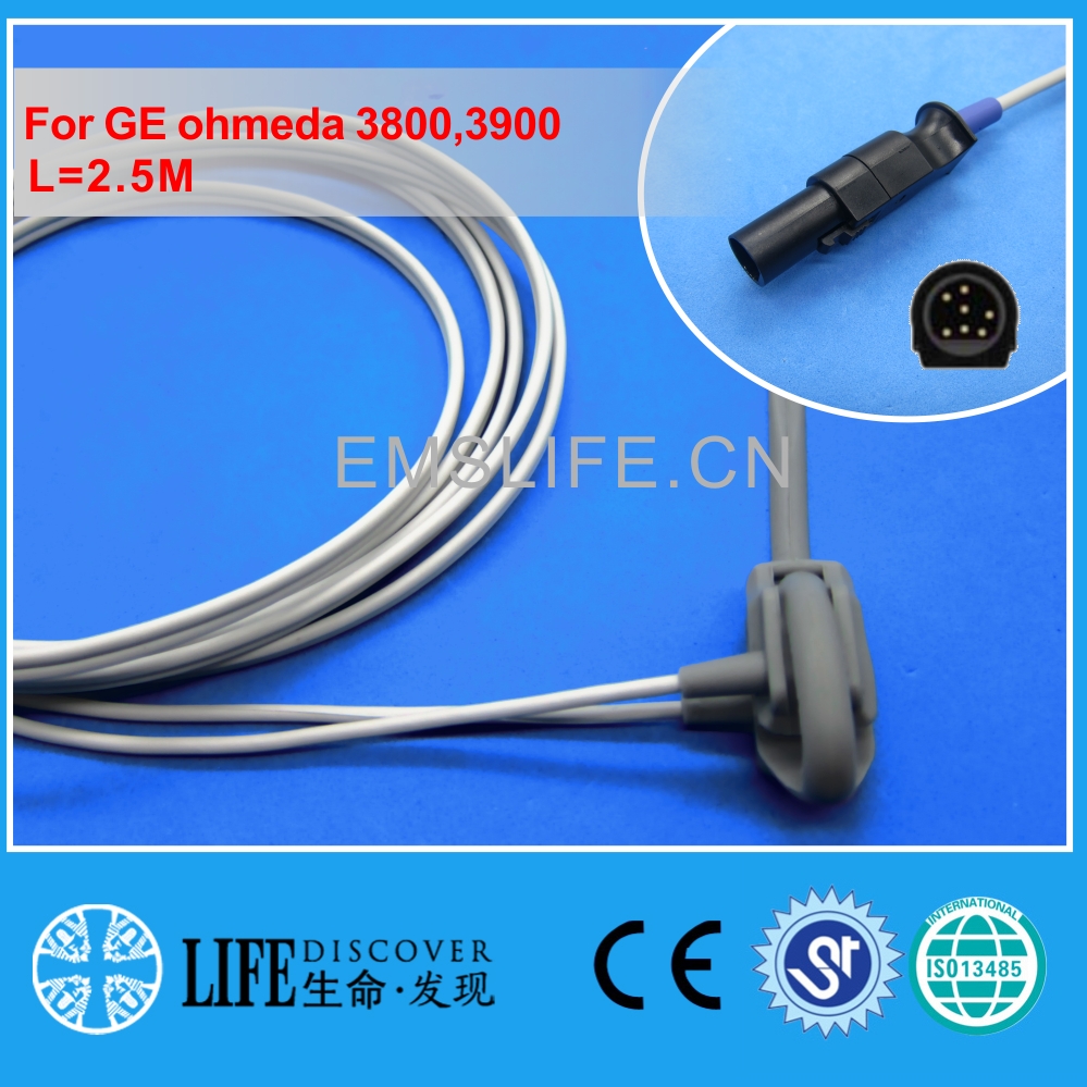 Lange kabel awt volwassen vingerclip spo 2 sensor voor ge ohmeda 3800,3900: Pasgeborene wrap
