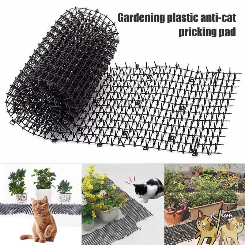 Garden Cat Scat Mats Anti-cat Prickle Strips Keep Cat Away Safe Plastic Spike 2m NDS