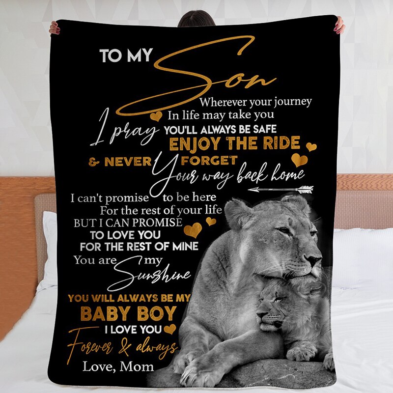 Fleece deken voor mijn dochter ik hou van je flanellen deken digitaal bedrukt brief envelop vierkante deken clh@ 8