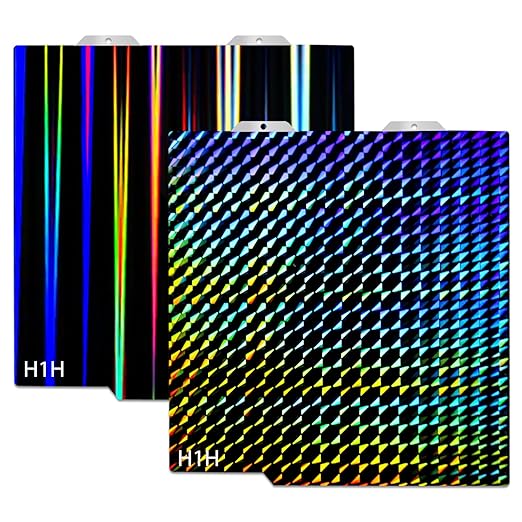 BambuLab A1 Mini placa de construcción textura suave H1H PEY PEO PET PEI cama resorte hoja de Pei de acero 184x184 para impresora 3D Bambulabs: Naranja