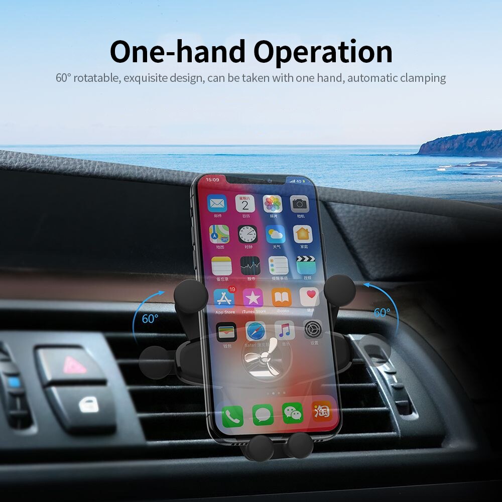 Car Mount Holder For Mobile Phone Stent with Propeller Rotation Aromatherapy Universal Phone Holder for Various Phone Sizes