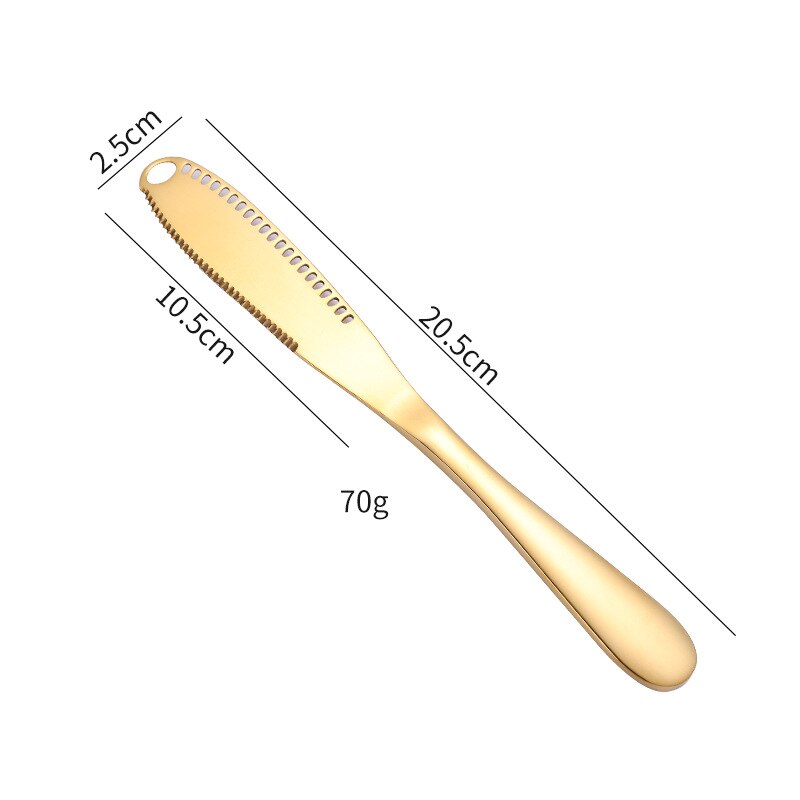 Edelstahl Butter Messer Butter Messer Mit Löcher Multifunktions Nachtisch Kuchen Brot Werkzeuge Besteck Nachtisch Werkzeuge Messer setzt: A