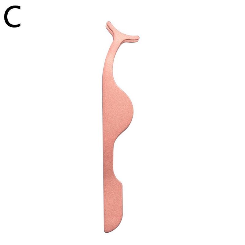 Pinzette per ciglia finte applicatore per ciglia finte estensione ciglia bigodino pinza ausiliaria pinza per trucco strumenti 1 pz: C