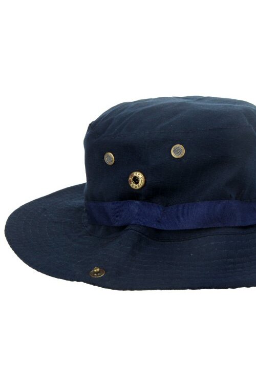 Outdoor Fishing Camping Hiking Sun Cap Round Rim Men Women Hat Dark Blue