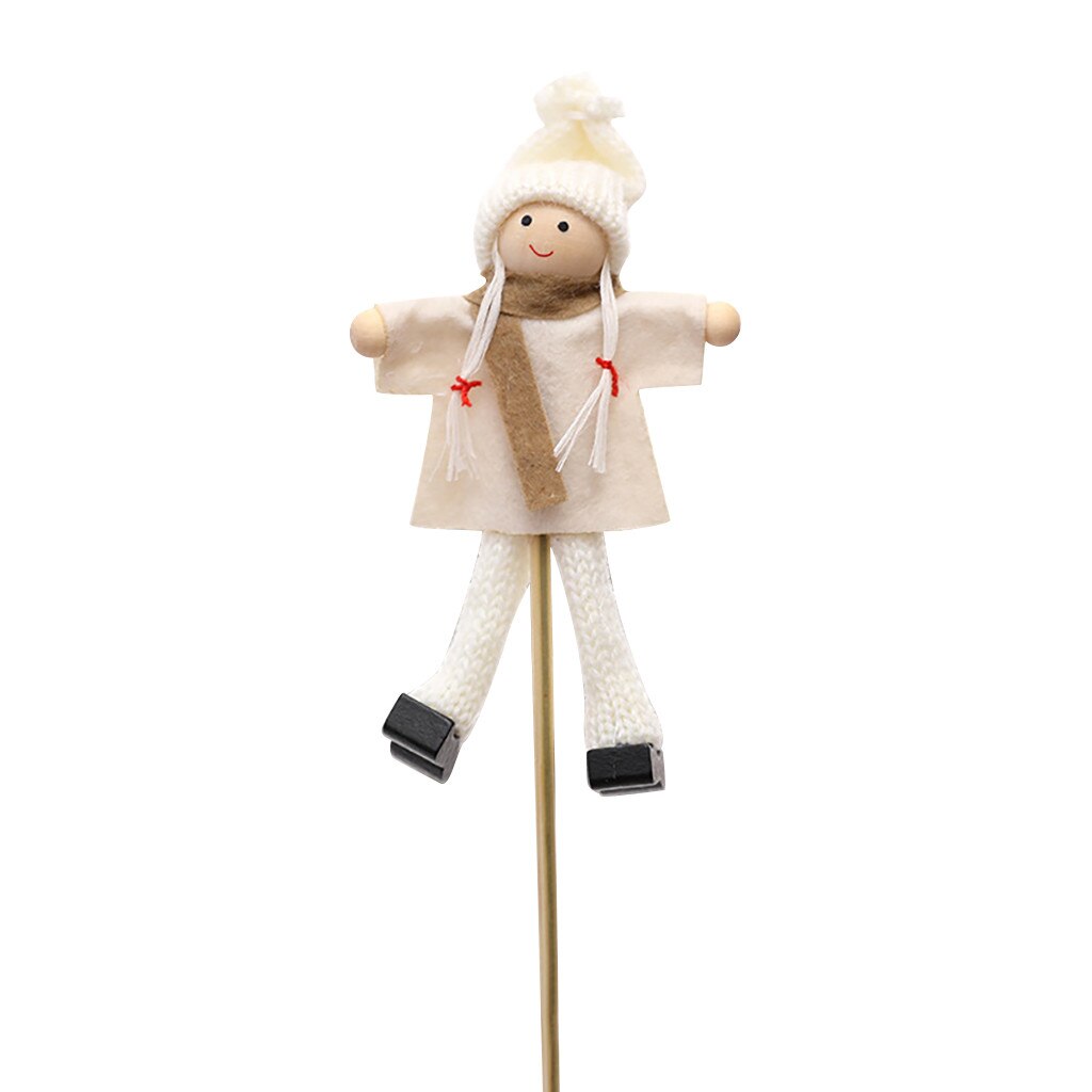 Kerst Pop Speelgoed Kerstman Sneeuwpop Elanden Kerstboom Opknoping Ornament Decoratie Voor Thuis Xmas Party: E