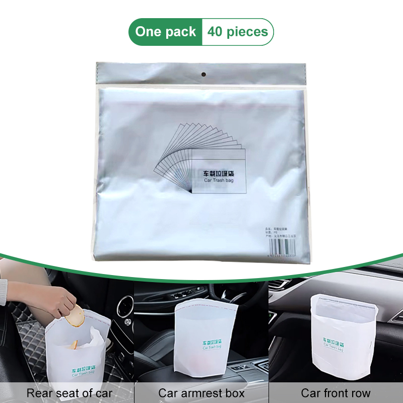 SEAMETAL Disposable Garbage Bags Waterproof Traceless Self-Adhesive Trash Bag Rubbish Storage Bag for Car/Home/Office/Kitchen: Gold