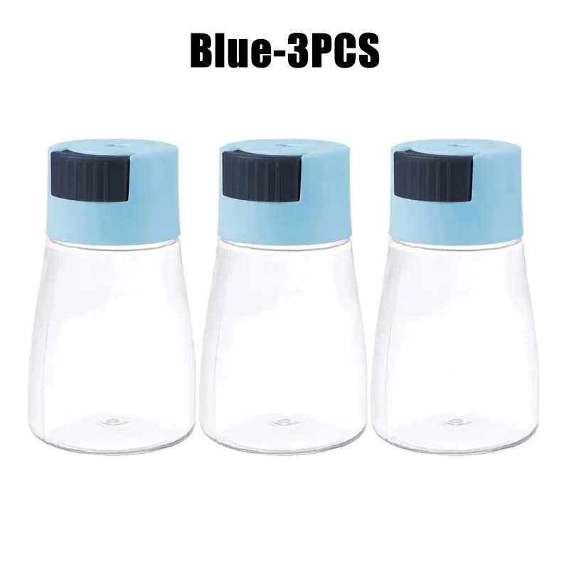Quantitative Press Salt Shaker Sealed Seasoning Jars Adjustable Measurable Control Spice Containers Kitchen Cooking Essentials: army green