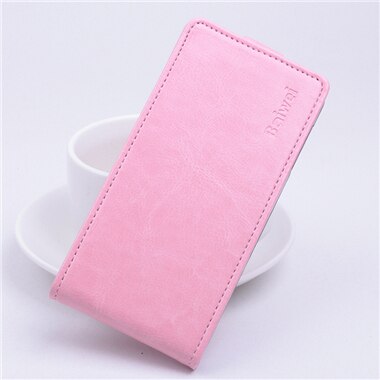 9 colors Flip Leather Cover Case for Lenovo Vibe P1M P1ma40 P1mc50 5.0 inch Vertical Back Cover Open Up and Down: Pink