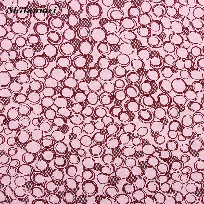 Printed Cotton Fabrics textile DIY clothing pure cotton high density cotton Fabrics 1.45m*2m: pink