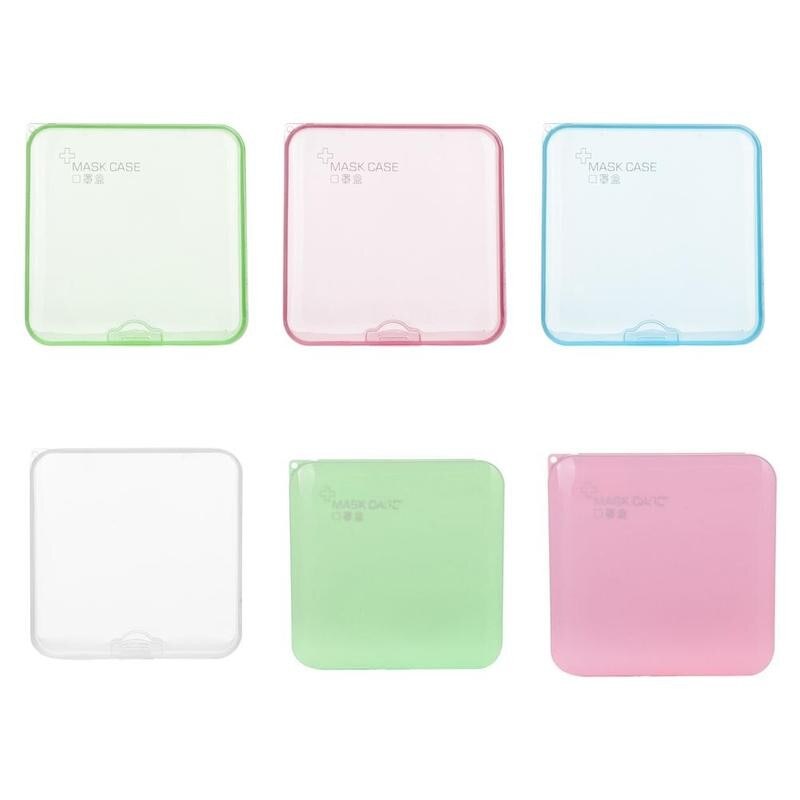 1pc boîtes magasin masques jetable masque boîte de rangement Portable Pp joint médecine boîte anti-poussière boîte de rangement pour stocker masques boîte de support