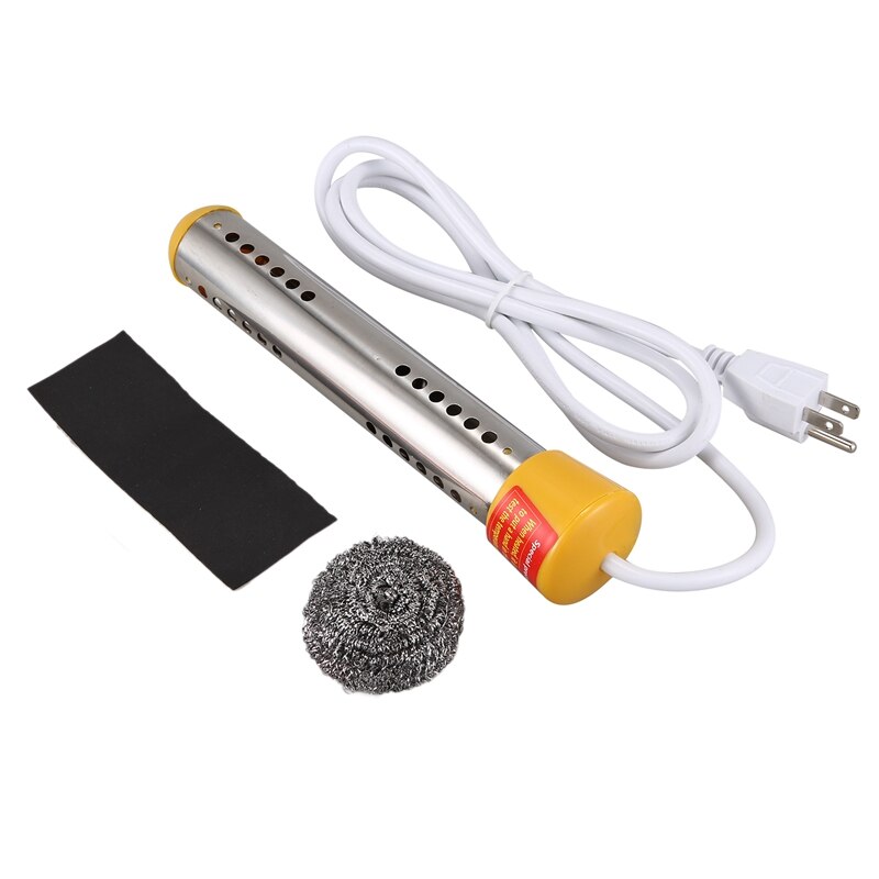 Immersion Heater 1.5M1500W High Power Protective Cover Immersion Heater Water Heating Rod 110-125V Water Heater US Plug: Default Title