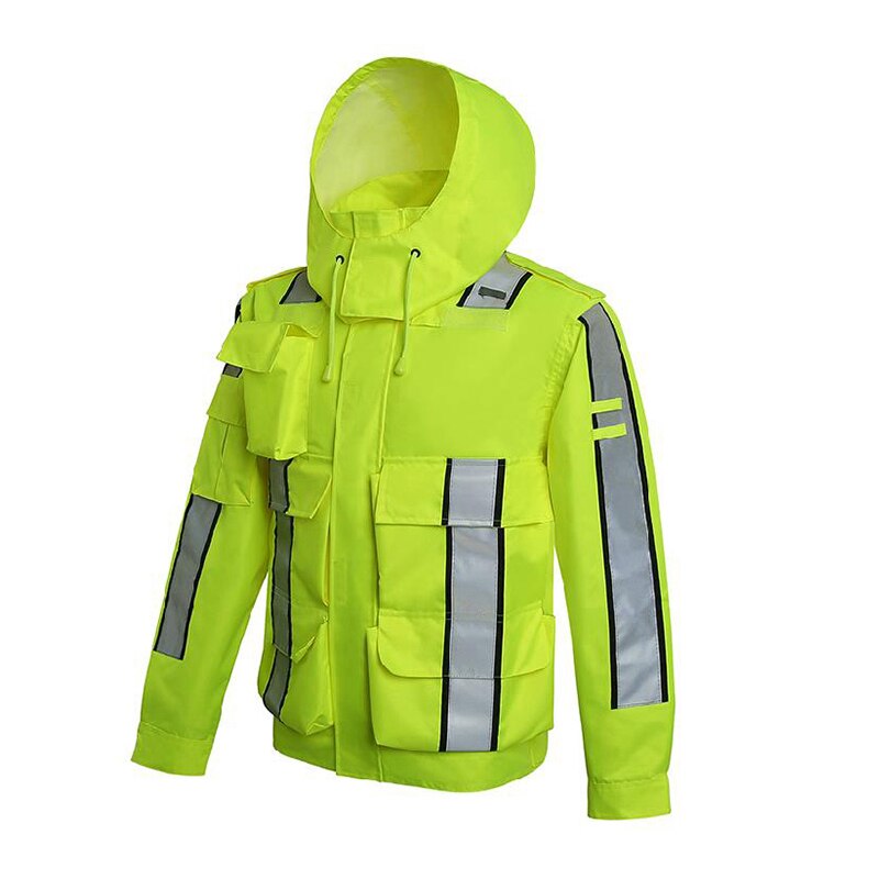 Safety Reflective Jacket Windproof Waterproof Cycling Jacket Bike Bicicleta Motocross Windcoat Long Sleeve Cycling Raincoat