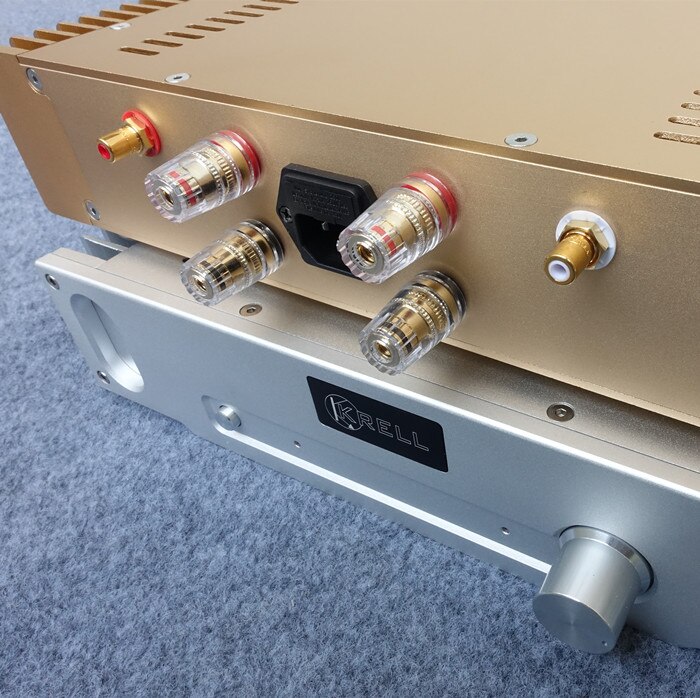 Gold / Silver 1969 All Aluminum Amplifier Chassis / Class A Amplifier Shell / AMP Enclosure / Case / DIY box (336*75*208mm)