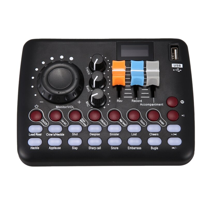 USB Sound Card Mobile Phone Sound Card Computer Live Broadcast Equipment Set for Live Recording