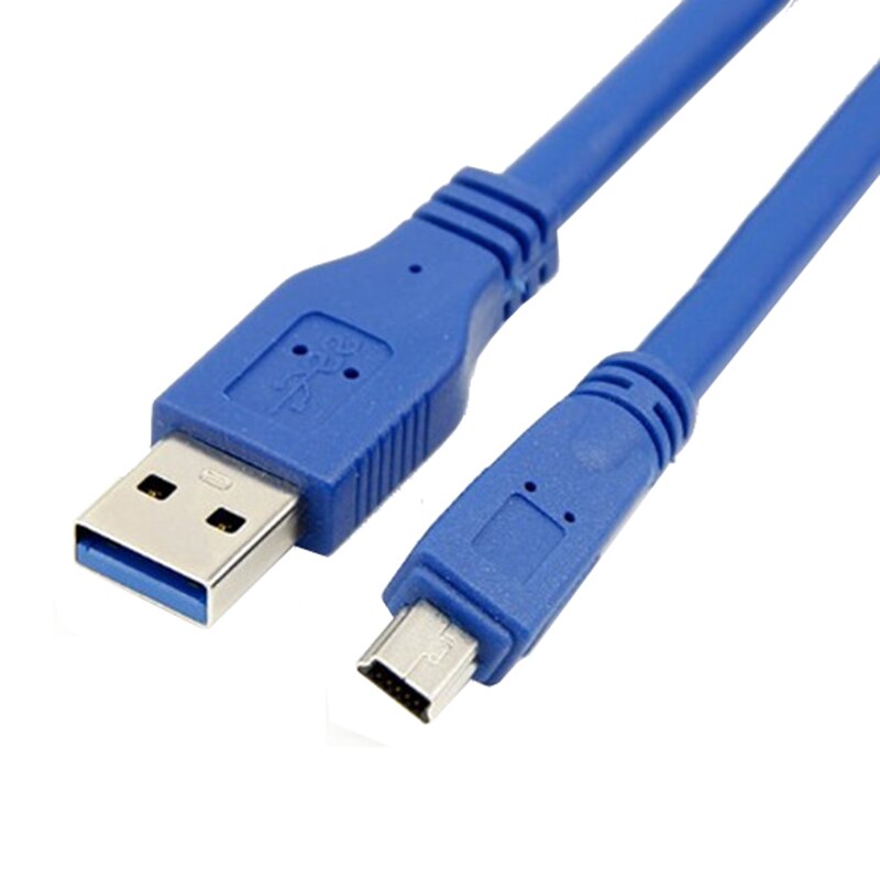 Usb 3.0 a han til mini 10 pin b forlængerkabelledning til tabletter camcorders hub hdd-stik: 1.5m