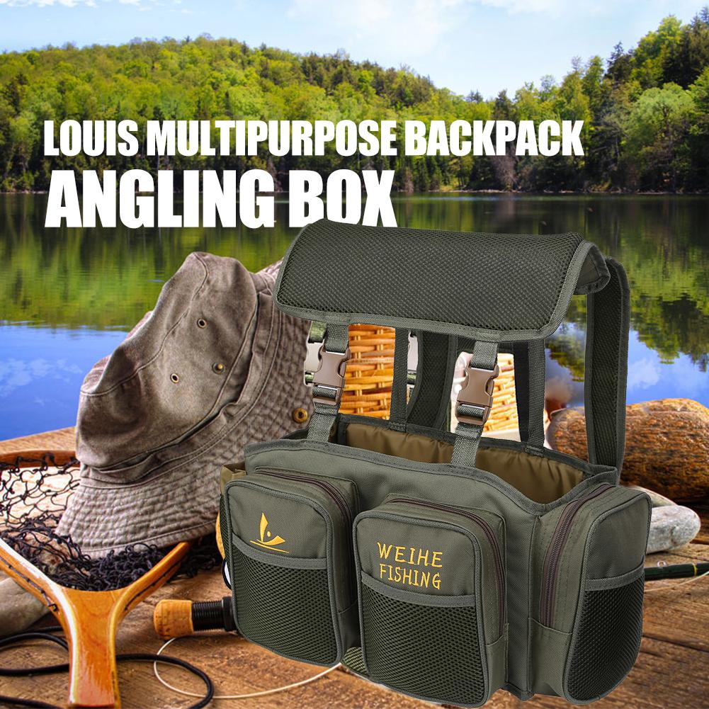 Sacs de pêche multifonctionnels, boîte à appâts en Nylon, rangement, emballage étanche, Pack de leurres, matériel de pêche à la carpe, sac à dos
