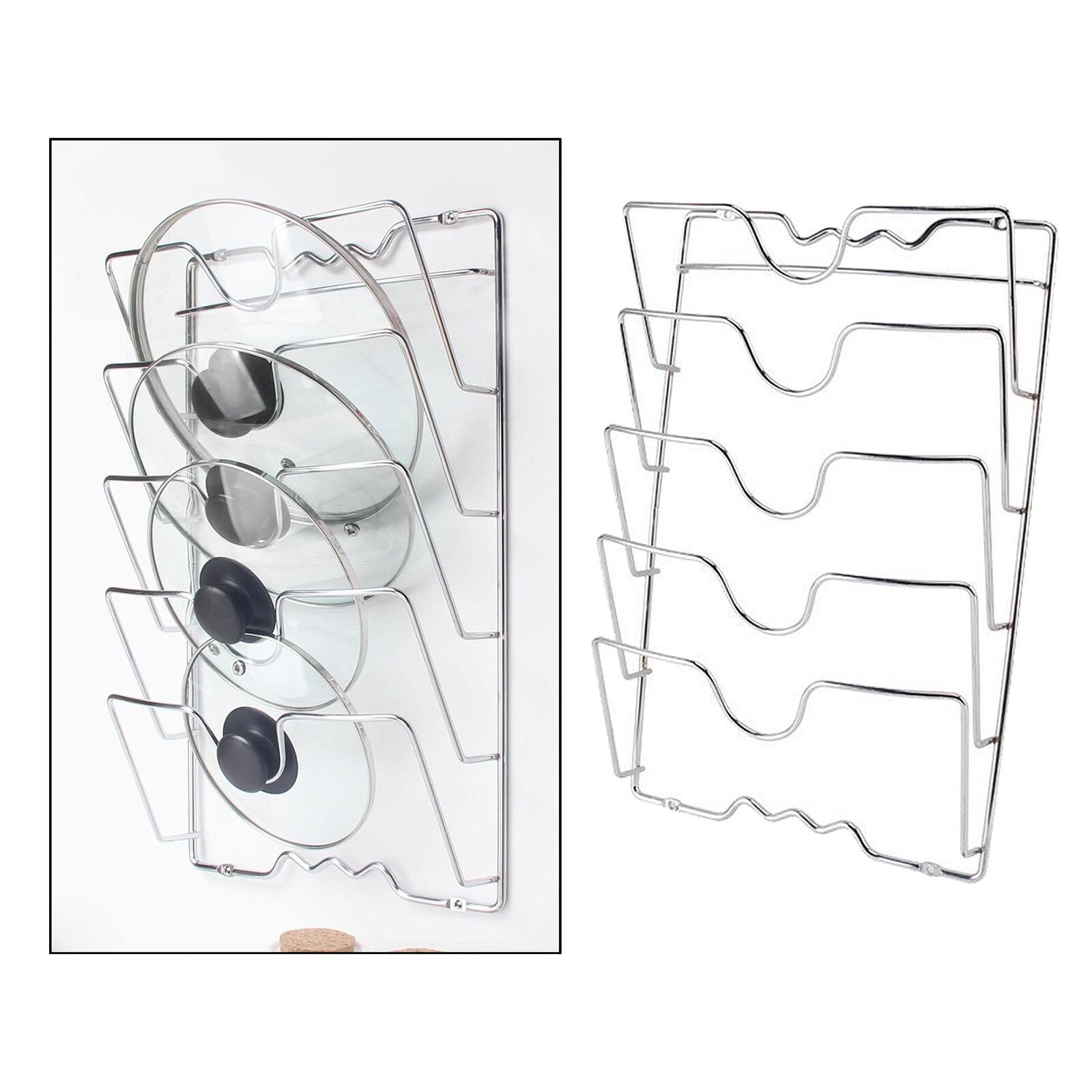Organisateur de cuisine pour assiettes, planches à découper ustensiles de cuisson, casseroles et casseroles, plateaux de service, conteneurs et support de couvercles
