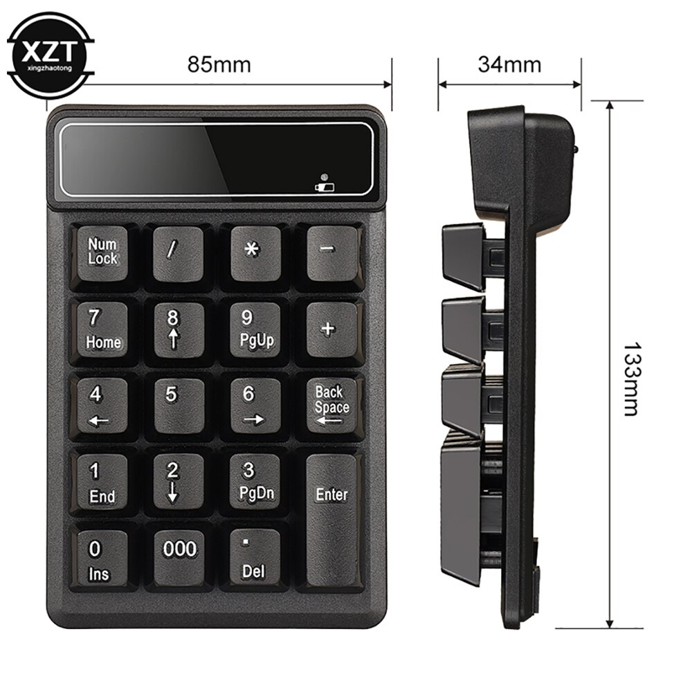 Bluetooth Wireless Mechanical Numeric Keypad For Desktop Notebook Tablet Gateron Cherry Mechanical Axis