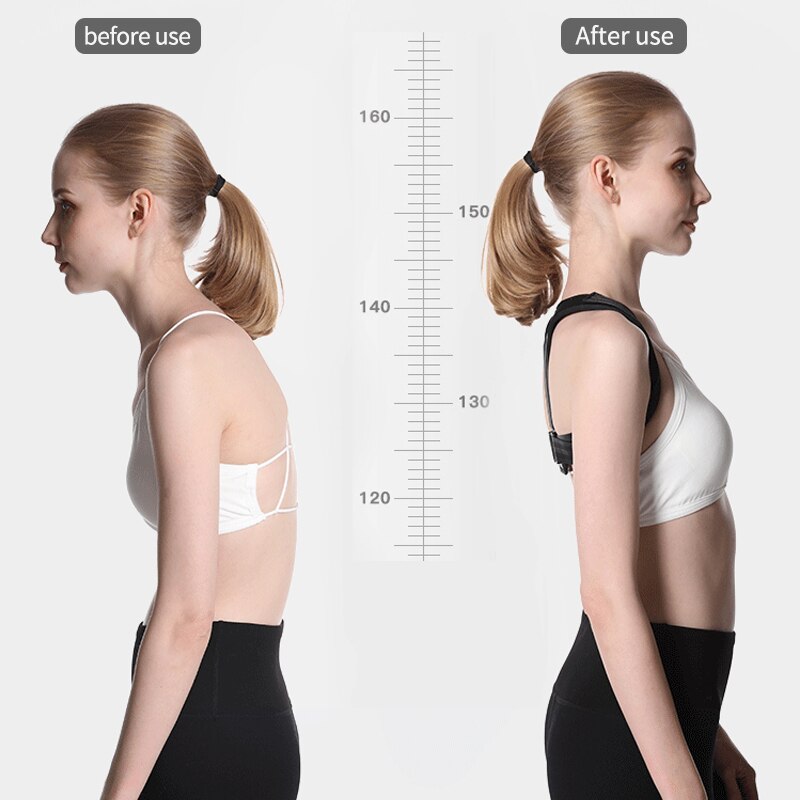 Adult Back Fixation Belt Male Female Spine Posture Correction Belts Soft Breathable With Support Plate Kyphosis Correction Belt