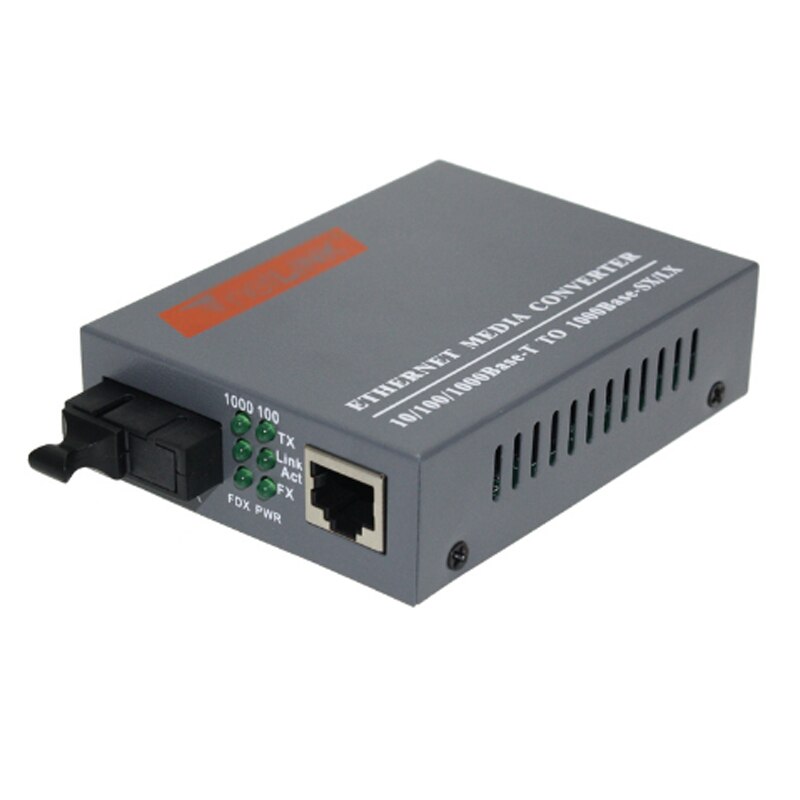 HTB-GS-03 Optische Fiber Media Converter Sc 1000M Singlemode Enkele Vezel Transceiver Single Fiber Converter 5Km