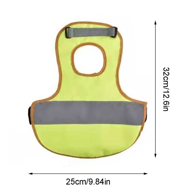 Gilets réfléchissants pour harnais de poulet | Avec ceinture assortie, confortable et respirant, 95AA