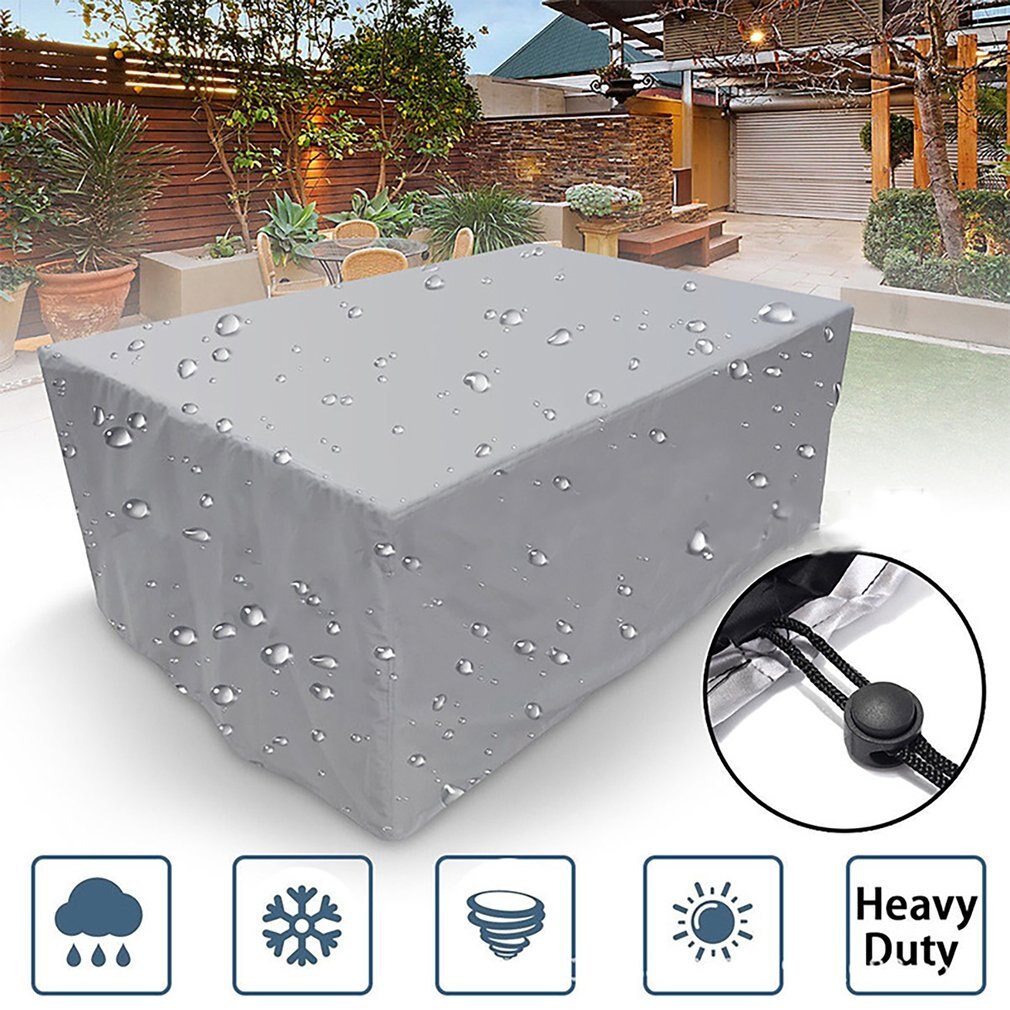 210D Oxford Cloth Furniture Dust Cover Outdoor Furniture Waterproof Protective Cover Fade Resistant Cover