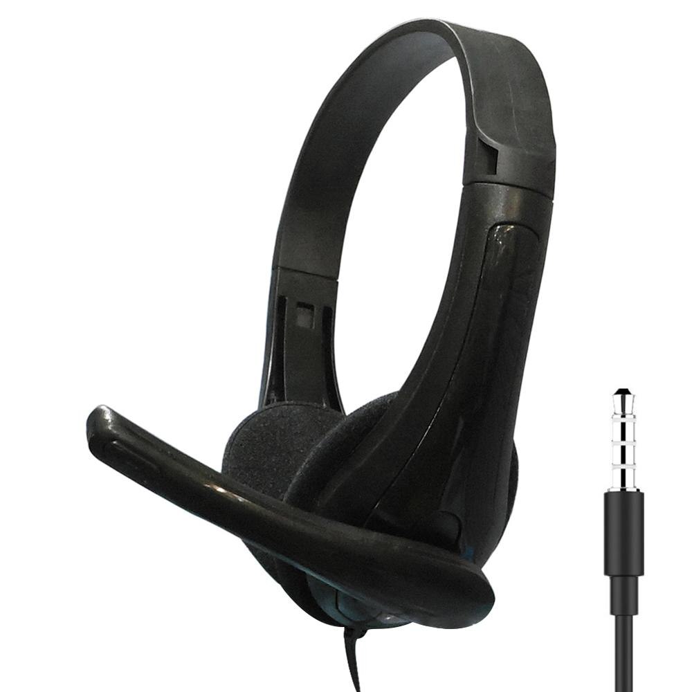 Head-Mounted Oortelefoon Gaming Headset Met Microfoon Noise Cancelling 3.5Mm Headset Voor Pc, PS4, Xbox Een: Black01