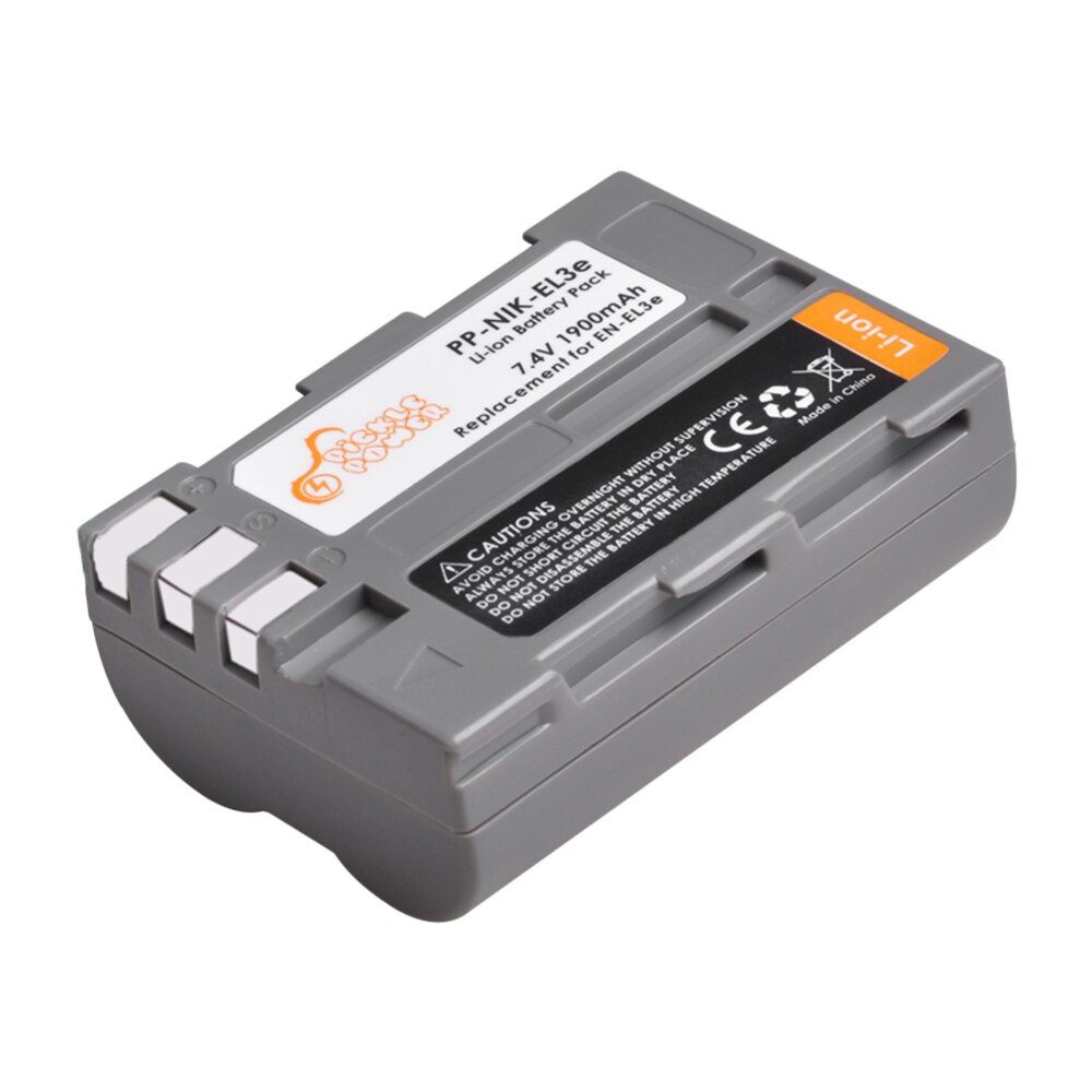 EN-EL3e EN-EL3 EL3e Battery + LED Built-in USB Dual Charger with Type C Port for Nikon D50 D70 D80 D90 D100 D200 D300 D300S D700