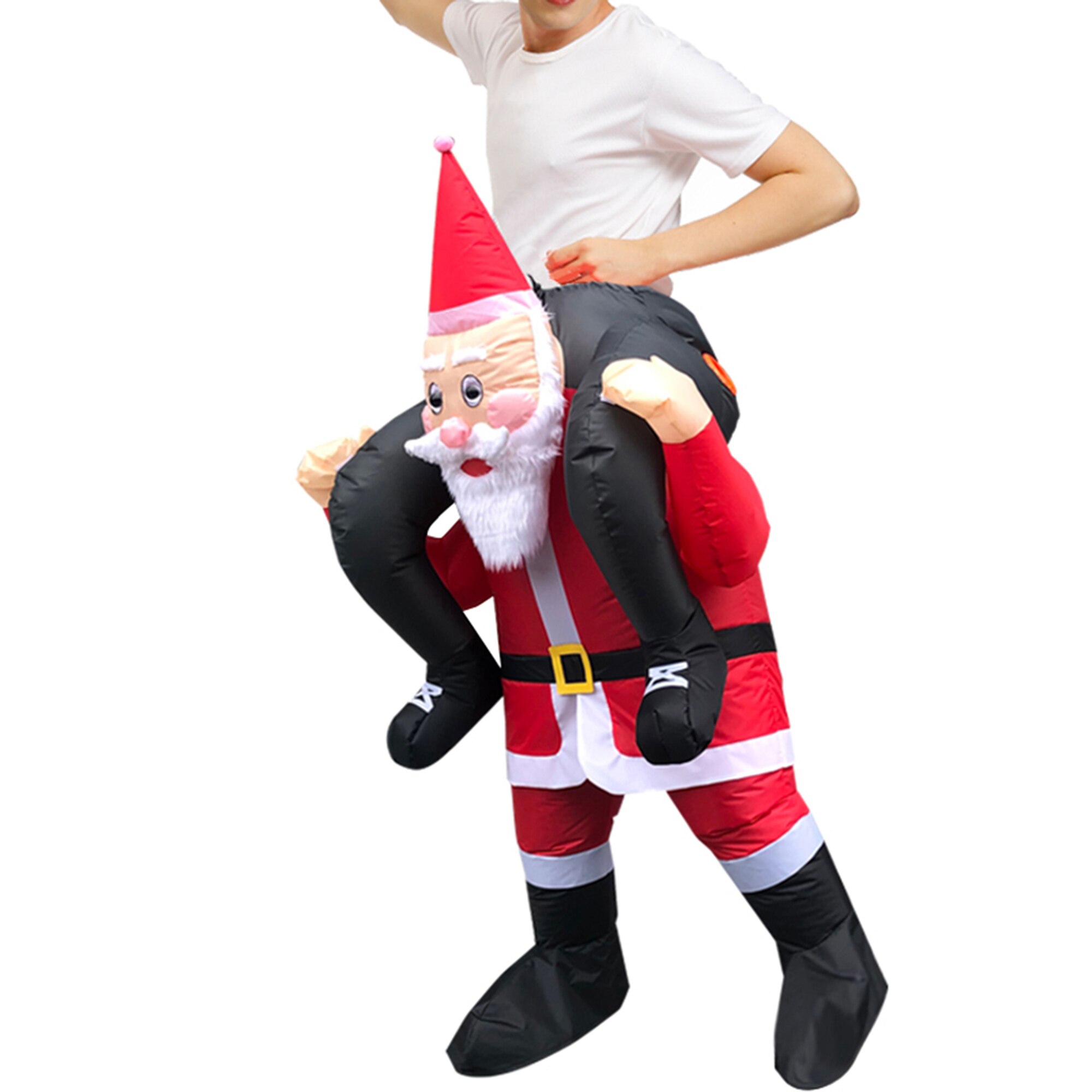Brand Santa Claus Inflatable Suit Riding Style Supplies Adults Children Annual Performance Costume