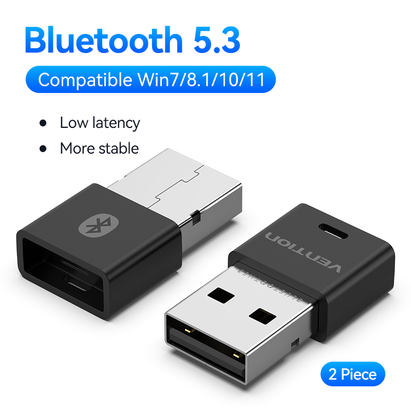 Vention Adattatore Bluetooth USB 5.3 5.4 Dongle per altoparlante per PC Mouse wireless Tastiera Ricevitore audio musicale Trasmettitore Bluetooth: Blu