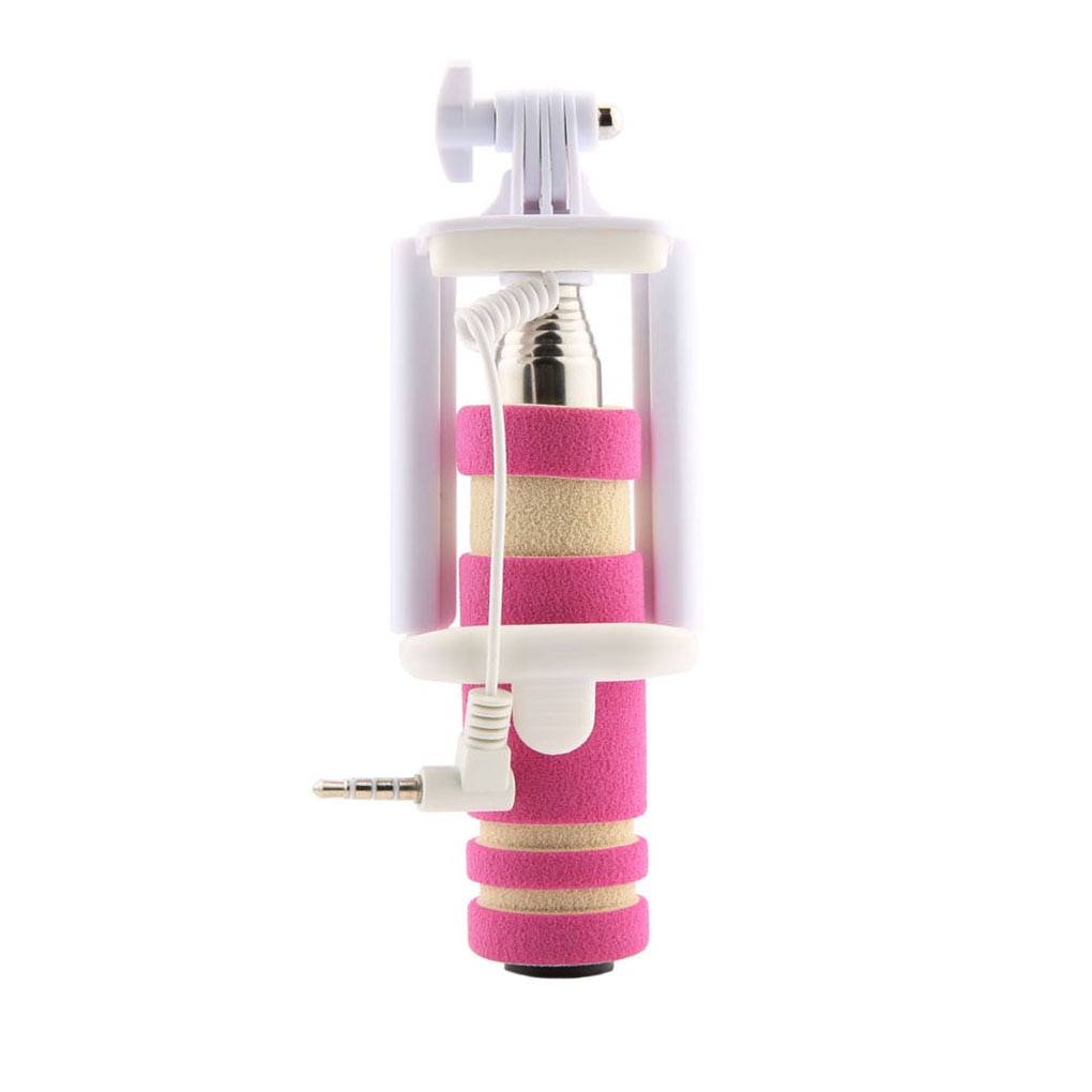 Mini 5 Kleur Selfie Stok Draad Uitschuifbare Handheld Remote Monopod Voor Samsung Xiaomi Android Mobiele Telefoon