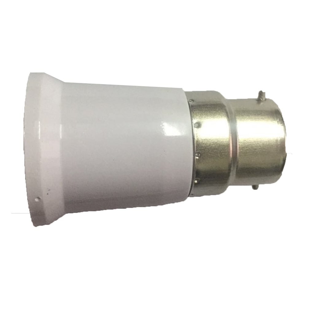 ICOCO White B22 to E27 Socket Light Bulb Lamp Holder Adapter Plug Extender Lampholder Converter Socket Change
