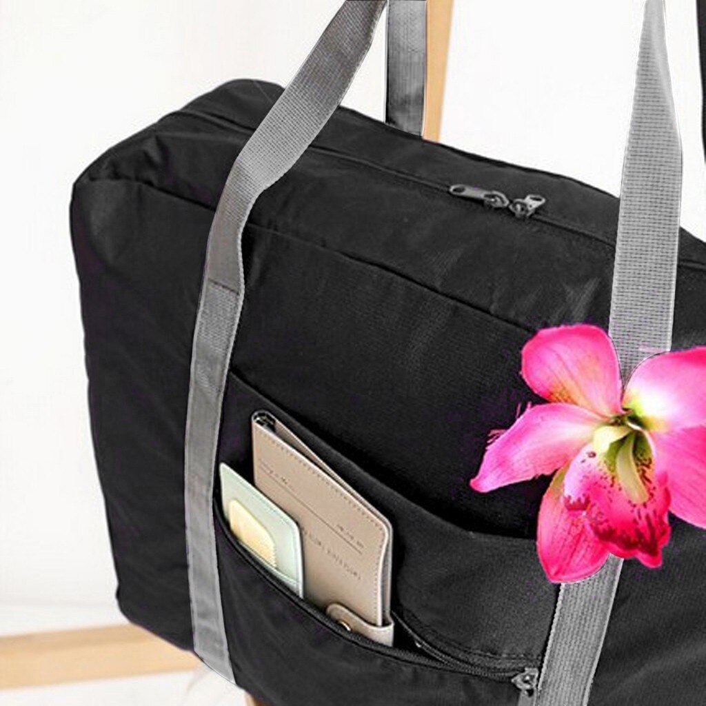 Casual unisex bolsas de grande capacidade duffels sacos de moda topo-alça sacos de viagem de cor sólida ao ar livre saco de ombro com zíper