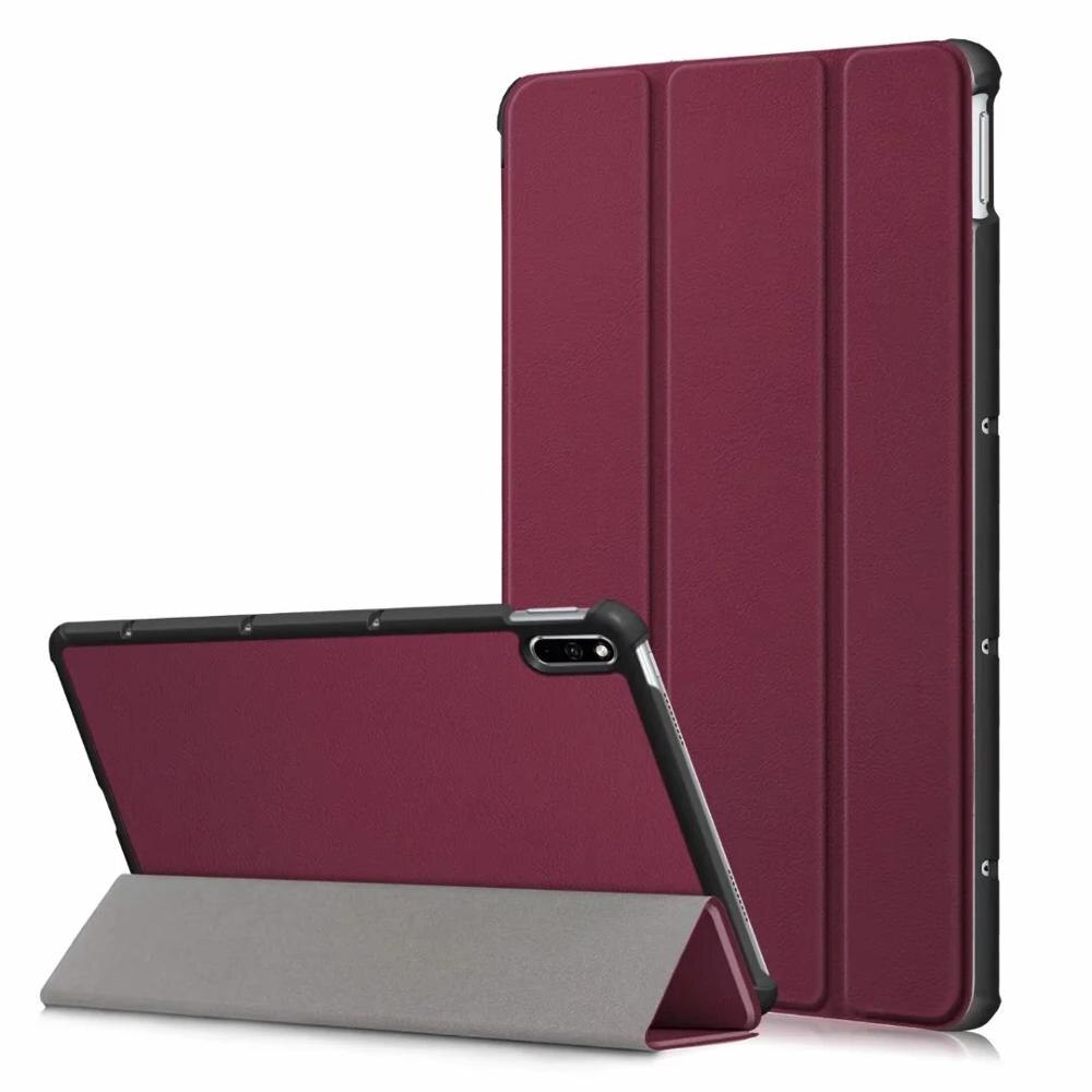 For Huawei MatePad 10.4 Case BAH3-W09 BAH3-AL00 Tablet Ultra Slim Cover Shell +touch Pen film: MateP 10.4-Wine red
