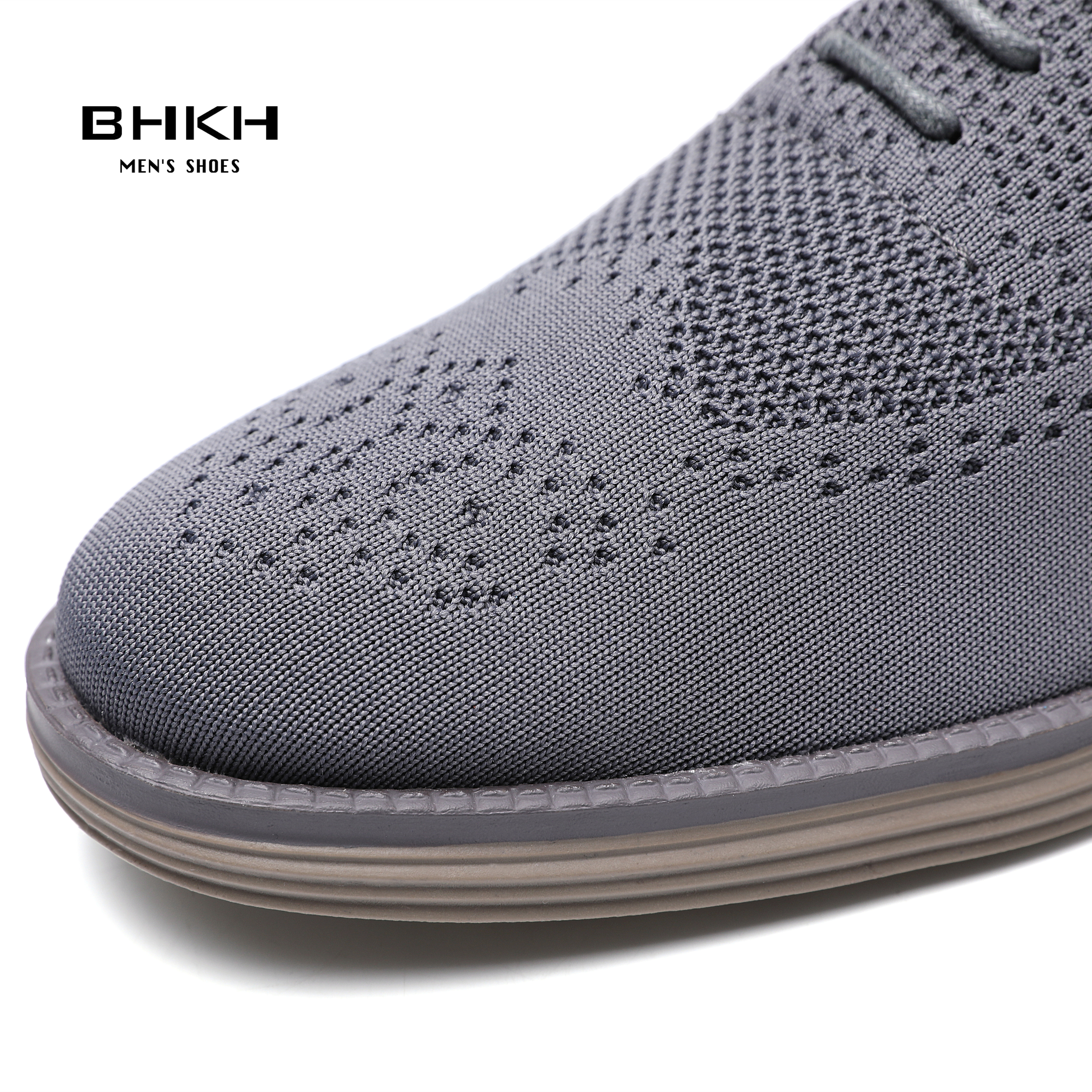 Bhkh 2022 Ademend Gebreide Mesh Casual Schoenen Lichtgewicht Smart Casual Schoenen Kantoor Schoeisel Mannen Schoenen