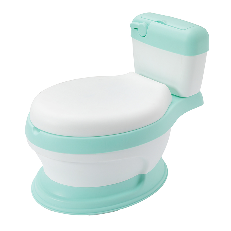 draagbare toilet voor baby wc potje voor gratis potje brush + cleaning bag: green
