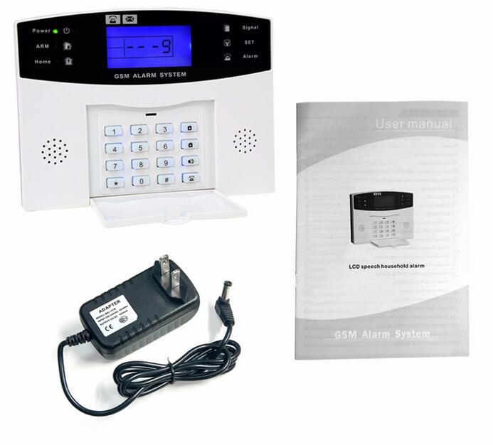 AG Security English Russian Spanish French Voice Smart Home Security GSM Alarm System LCD Display Wired Siren Kit SIM SMS Alert