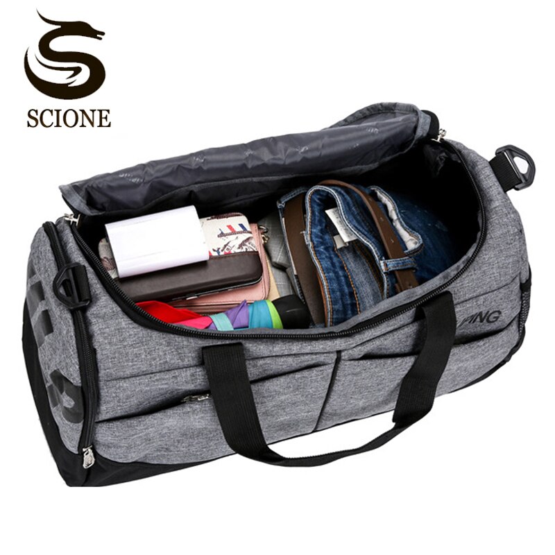 Sac à main de voyage de grande capacité pour hommes et femmes, sacs de Sport, fourre-tout en toile, grand voyage pliable, sac à bandoulière