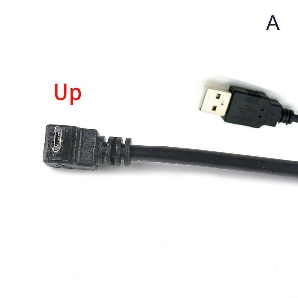 1Pc 27Cm Haakse Usb 2.0 Male Naar 90 Graden Links 5 Cord Pin Hoek Connector Kabel Adapter mannelijke Usb Converter Micro F3O7: UP