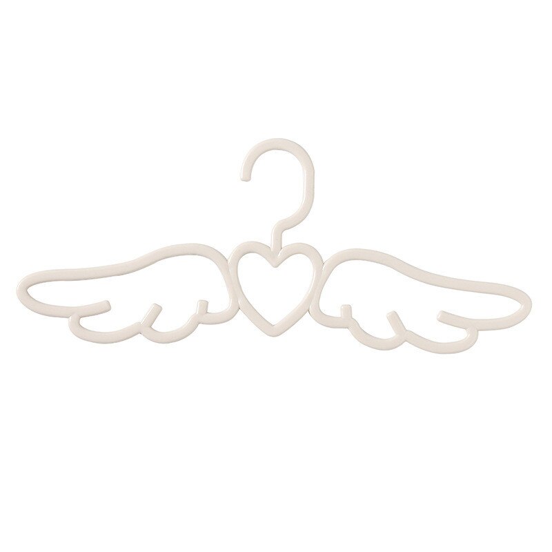41cm Angel Wings Shape Plastic Clothes Closet Hangers Space Saving Anti-Slip Clothes Drying Rack 4 Colors: Beige