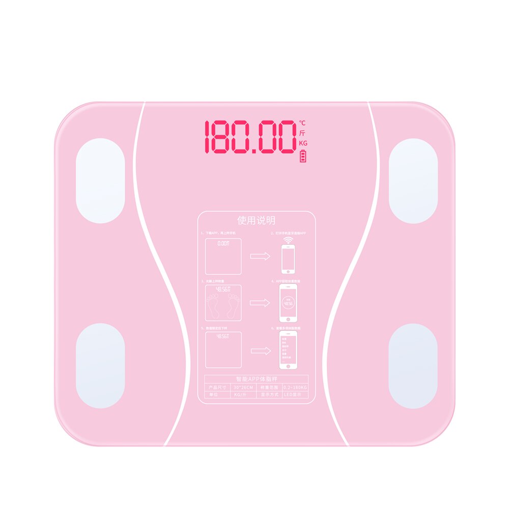 Bathroom Body Fat BT Electronic Digital Scale Human Weight Mi Scales lcd Display Body Index Electronic Smart Weighing Scales