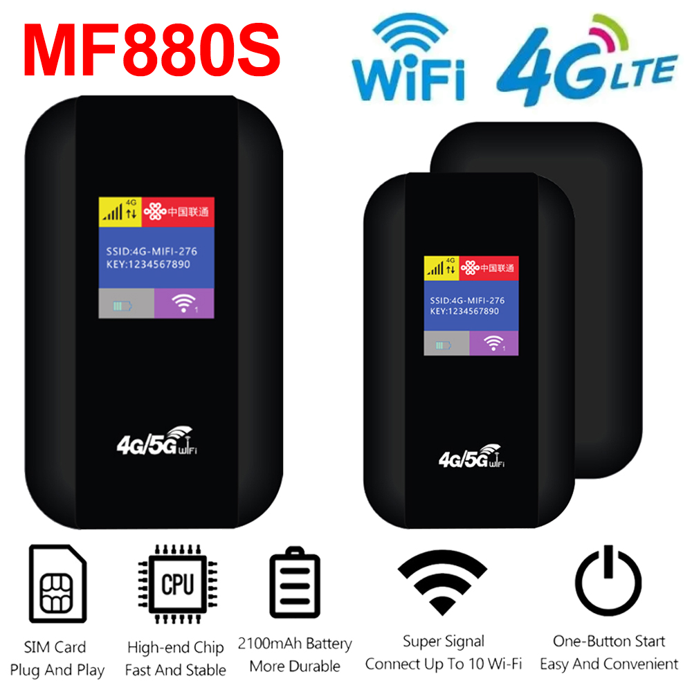 Przenośny kieszonkowy 4G Router wi-fi 150Mbps Router wi-fi Modem 2100mAh MiFi z gniazdo karty Sim szerokim zasięgiem do podróży na zewnątrz