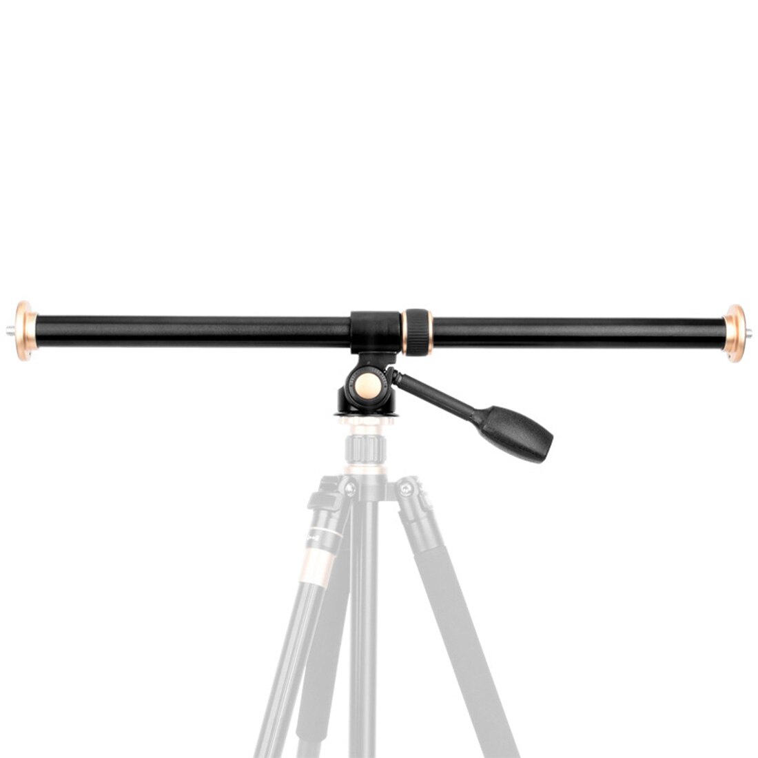 61cm 24&quot; Horizontal Bar Camera Mount Tripod Extension Arm Rotatable Multi-Angle Center Cross Column Rod Tube with Locking System
