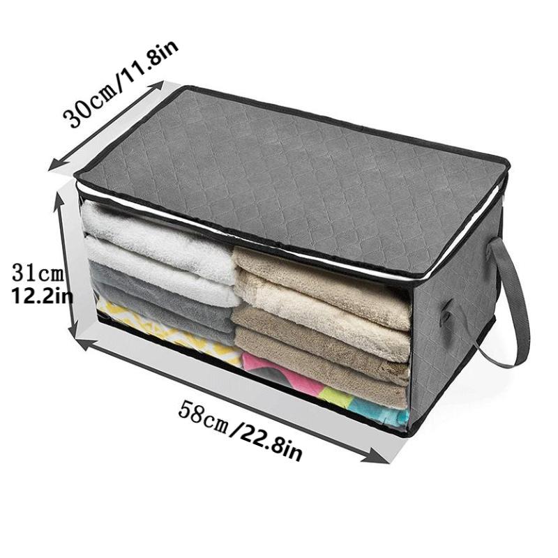 1Pc Kleding Opslag, Opvouwbare Deken Opbergzakken, Opslag Containers Voor Het Organiseren, Kleding, Slaapkamer, Kast, Slaapzaal, Organisator