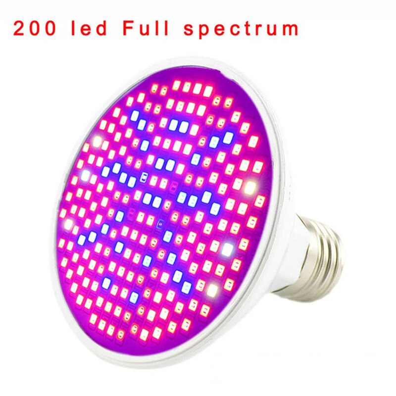 Full Spectrum Plant Grow Led Light Bulbs Lamp Lighting for Seeds Hydro Flower Greenhouse Veg Indoor Garden E27 Phyto Growbox