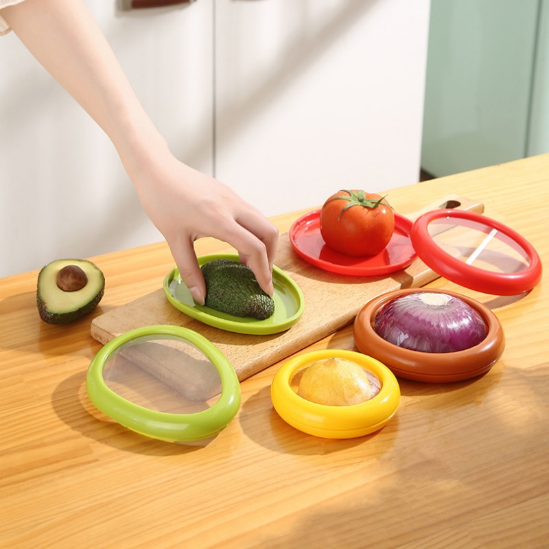 1 Stück/4 Stück Silikon-Frischhaltebox für Obst und Gemüse, Lebensmittelaufbewahrungsbehälter-einstellen, tragbar, stapelbar und auslaufsicher, halten