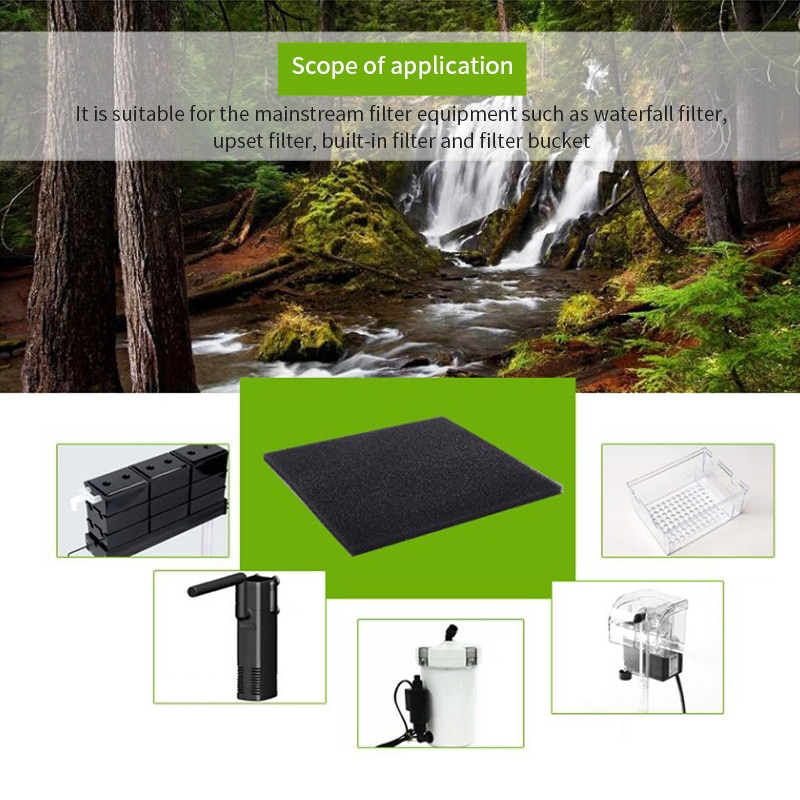 2 szt. Czarna pianka filtracyjna akwarium filtr biochemiczny gąbka uszczelniająca cedzidło długi czas użytkowania gąbka zbiornik zaopatrzenia