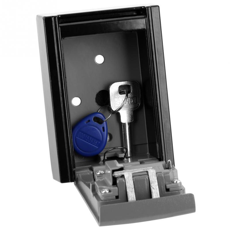 4 Digit Combination Password Lock Safe Box Keys Storage Box Wall Mounted Safety Organizer Boxes Locks