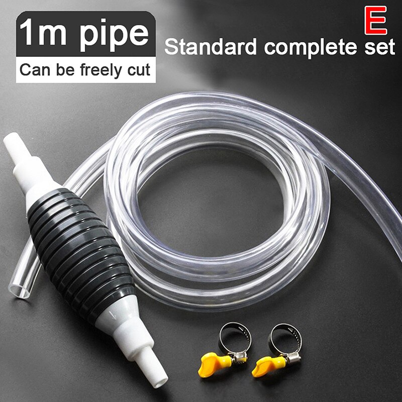 Universal For Car Motorcycle Boat Manual Fuel Pump Line Hand Primer Lamp Water Oil Gasoline Gasoline Diesel Liquid Transfer: E